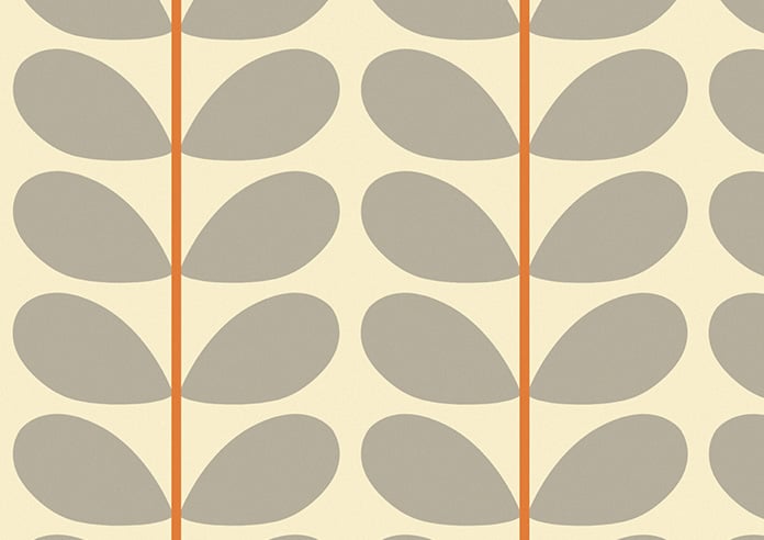 Orla Kiely Two Colour Stem, Warm Grey - Roller Blind - Image 6